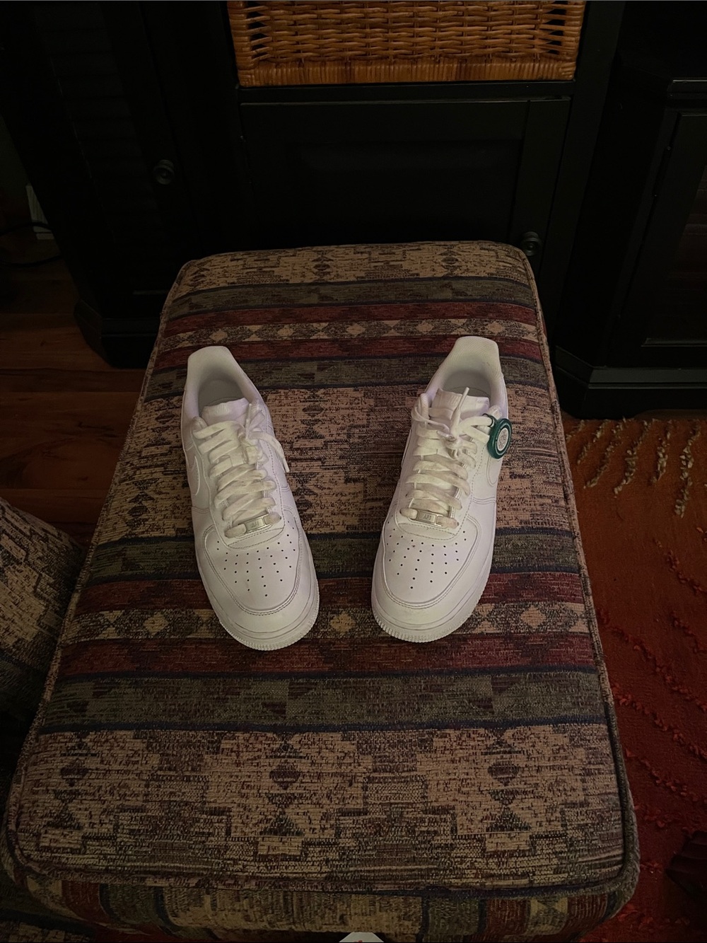 Nike Men’s White Low-Top Leather Sneakers